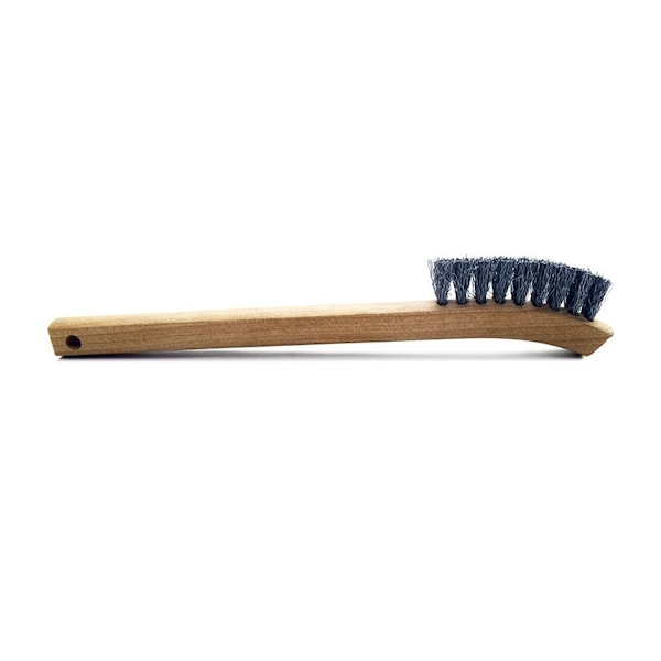 5/16" D 9" Length Single Spiral Single-Stem Nylon Brushes w Ring